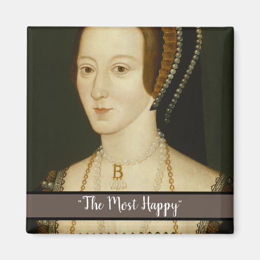 Het motto van Anne Boleyn op een magneet (Voorkant)
