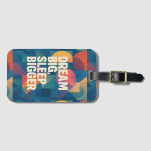 Het motto van de dromer bagagelabel