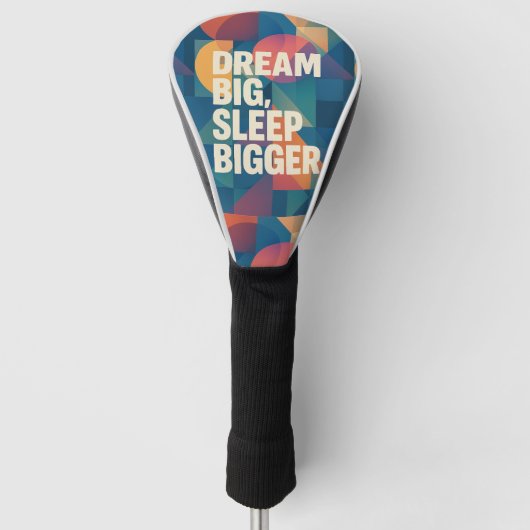 Het motto van de dromer golfheadcover (Voorkant)