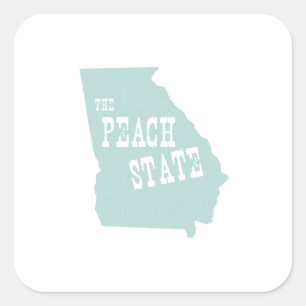 Het motto van de staat Georgia Vierkante Sticker