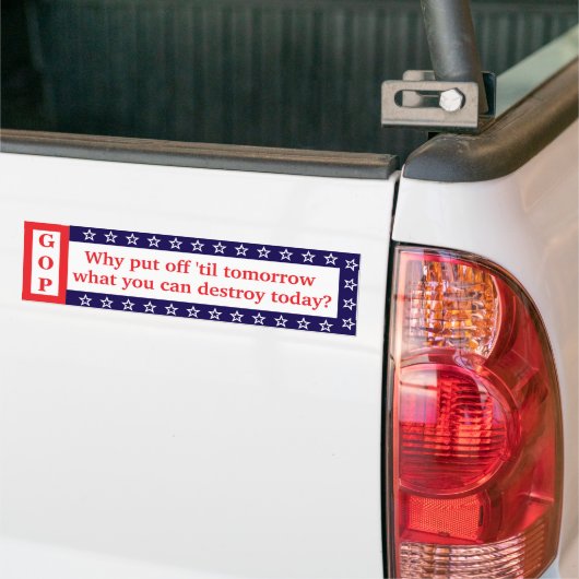Het motto van MAGA is Bumpersticker (Op Truck)