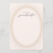 Het mousserende Afstuderen Woorden van de Kaarten  (Voorkant)