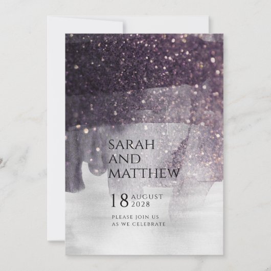 Het mousserende Bouw van het Plum & het Zilveren G Kaart (Voorkant)