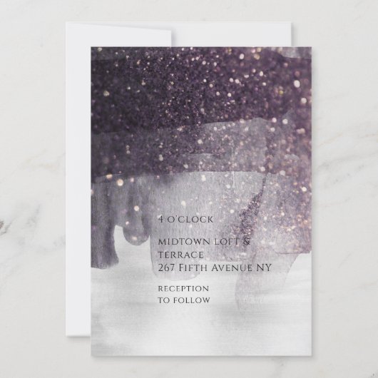 Het mousserende Bouw van het Plum & het Zilveren G Kaart (Achterkant)