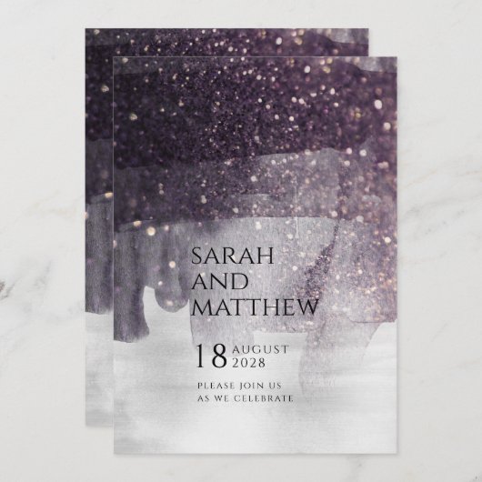 Het mousserende Bouw van het Plum & het Zilveren G Kaart (Voorkant / Achterkant)