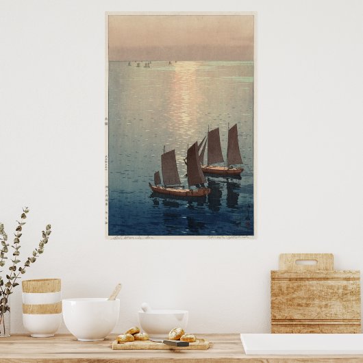 Het mousserende Zee. Poster (Keuken)