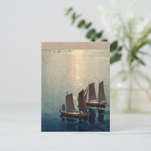 Het mousserende Zee van Hiroshi Yoshida Briefkaart (Staand voorkant)