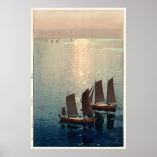 Het mousserende Zee van Hiroshi Yoshida Poster