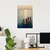 Het mousserende Zee van Hiroshi Yoshida Poster (Thuiskantoor)