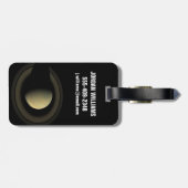 Het mozaïek van de planeet Saturnus en zijn belang Bagagelabel (Achterkant horizontaal)