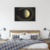 Het mozaïek van de planeet Saturnus en zijn belang Canvas Afdruk (Insitu (Slaapkamer))