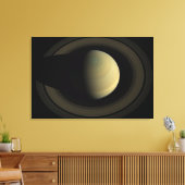 Het mozaïek van de planeet Saturnus en zijn belang Canvas Afdruk (Insitu (Woonkamer))