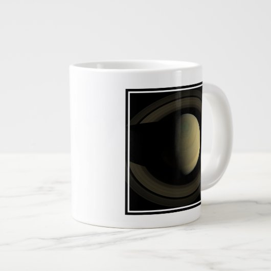 Het mozaïek van de planeet Saturnus en zijn belang Grote Koffiekop (Voorkant rechts)