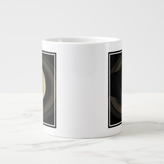 Het mozaïek van de planeet Saturnus en zijn belang Grote Koffiekop (Voorkant)