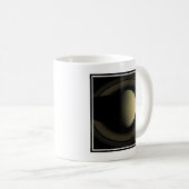 Het mozaïek van de planeet Saturnus en zijn belang Koffiemok (Voorkant rechts)