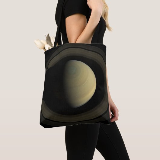 Het mozaïek van de planeet Saturnus en zijn belang Tote Bag (Dichtbij)
