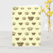 Het multi ontwerp van de Kroon - kies bkgd kleur Kaart (Gele Bloem)
