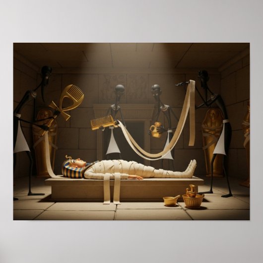 Het Mummificatie Ritueel Poster (Voorkant)