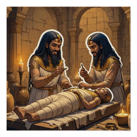 Het mummificatieproces perfect poster (Voorkant)
