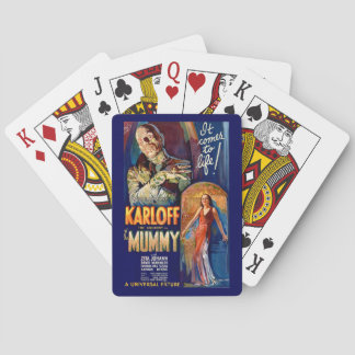 Het Mummy Horror Movie Poster Pokerkaarten