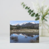 Het Mummy Range-gebergte Rocky Mountain National P Briefkaart (Staand voorkant)