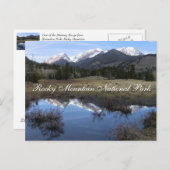 Het Mummy Range-gebergte Rocky Mountain National P Briefkaart (Voorkant / Achterkant)