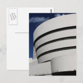 Het Museum van Guggenheim in de Stad van New York Briefkaart (Voorkant / Achterkant)