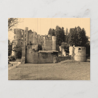 Het Museum van het Kasteel van Beaufort, Luxemburg Briefkaart