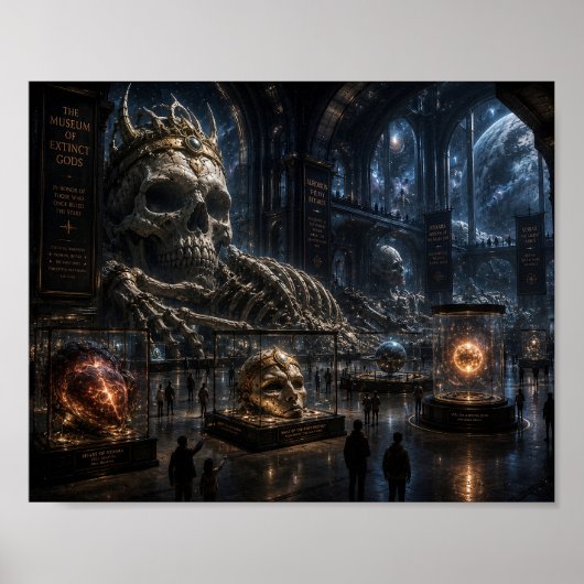 Het Museum van Uitgestorven Goden Poster (Voorkant)