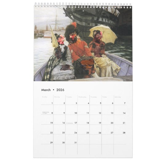 Het Museum voor Schone Kunst Kippen 2024 Kalender (Mar 2026)