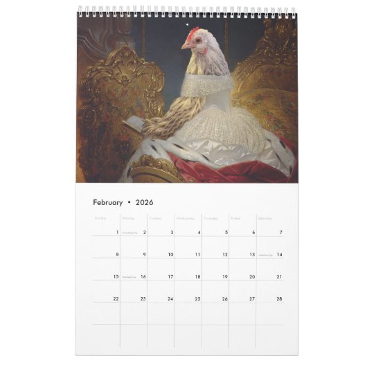 Het Museum voor Schone Kunst Kippen 2024 Kalender (Feb 2026)