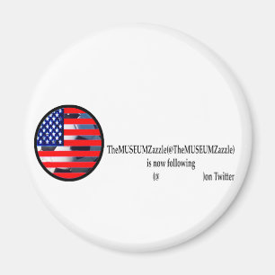 Het MUSEUM Zazzle 2 op Tweeter Het MUSEUM Zazzle G Magneet