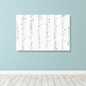 Het muziekcanvas van het beloofde blad bewaren canvas afdruk (Insitu (Houten vloer))