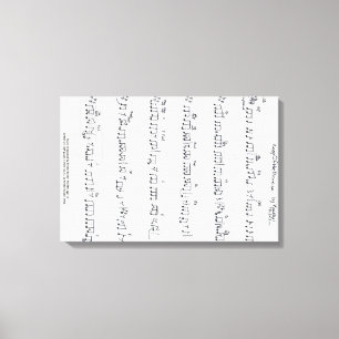 Het muziekcanvas van het beloofde blad bewaren canvas afdruk