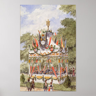 Het Muziekpaviljoen van het Schietfestival van Wen Poster