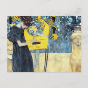 Het muziekschilderij van Gustav Klimt Briefkaart