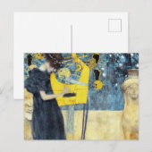 Het muziekschilderij van Gustav Klimt Briefkaart (Voorkant / Achterkant)