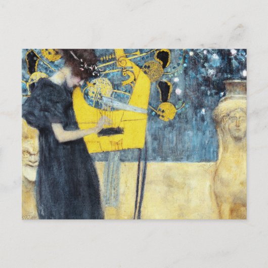 Het muziekschilderij van Gustav Klimt Briefkaart (Voorkant)