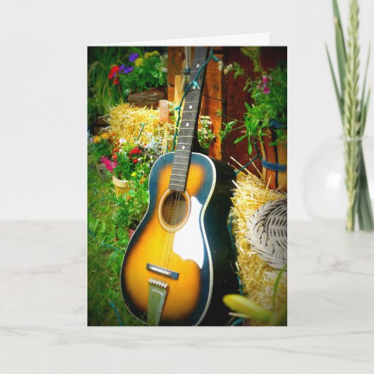 Het muzikale Gelukkige wenskaart van de Verjaardag Kaart (Voorkant)