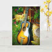 Het muzikale Gelukkige wenskaart van de Verjaardag Kaart (Gele Bloem)