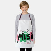 Het muzikale ontwerp schort (Gedragen)