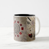 Het Mysterie bevindt zich in de Creatie (Mok) Tweekleurige Koffiemok (Voorkant rechts)