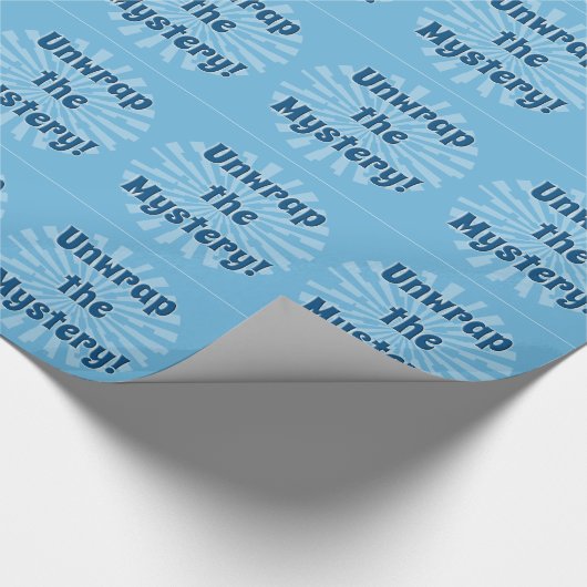 Het mysterie-intrigerende Sloganontwerp van het bo Cadeaupapier (Hoek)