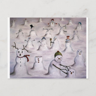 Het mysterie onthulde Snowman Hill Briefkaart