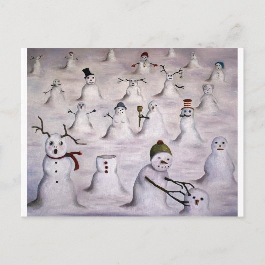 Het mysterie onthulde Snowman Hill Briefkaart (Voorkant)