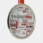 Het mysterie van de Edwin Drood Metalen Ornament (Rechts)