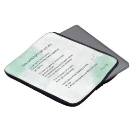 Het mysterie van de geliefden - liefdesgedicht laptop sleeve