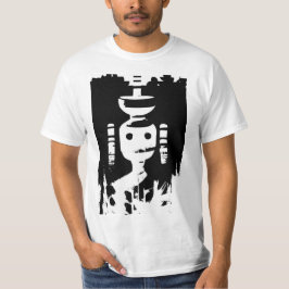 Het mysterieuze cijfer in zwart-wit (AI Art) T-shirt