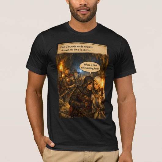 Het mysterieuze stem T-shirt (Voorkant)