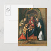 Het Mystic Marriage of Saint Catherine Briefkaart (Voorkant / Achterkant)